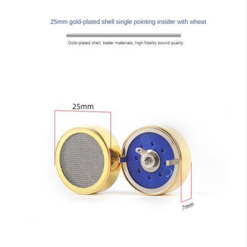 2pcs 25Mm Microphone Diaphragm Cartridge Core Capsule Large Diaphragm Cartridge Core Capsule for Studio Record Condenser 2