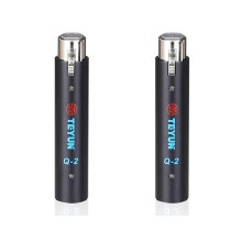 2X TEYUN Q2 Microphone Dynamic Preamplifier 28Db Gain Dynamic Mic Amplifier 48V Metal Structure Q-2 for Live