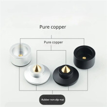8X Amortisseur à Ressort avec Pointes de Choc, Pieds de Support HIFI, Pointe de Haut-Parleur, Coussinet de Pied pour Haut-Parleurs de ScèNe KTV,