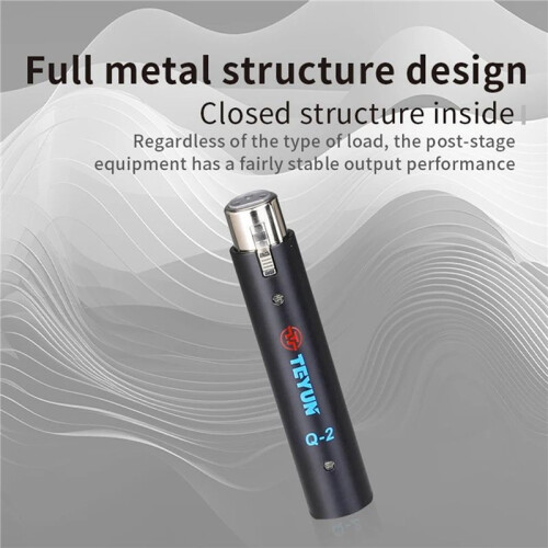 3X TEYUN Q2 Microphone Dynamic Preamplifier 28Db Gain Dynamic Mic Amplifier 48V Metal Structure Q-2 for Live 1