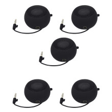 5X Speaker Portable Rechargeable Travel Speaker with Aux Input Wired 3.5mm Headphone Jack
