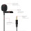 2X Microfono Omnidirezionale Microfoni Lavalier da 3,5 mm con Fermacravatta  Microfono Audio per Fotocamera Computer Laptop Telefono 2