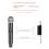 2X Wireless Microphone Professional UHF Recording Karaoke Handheld 1 Channel Lithium Battery 2