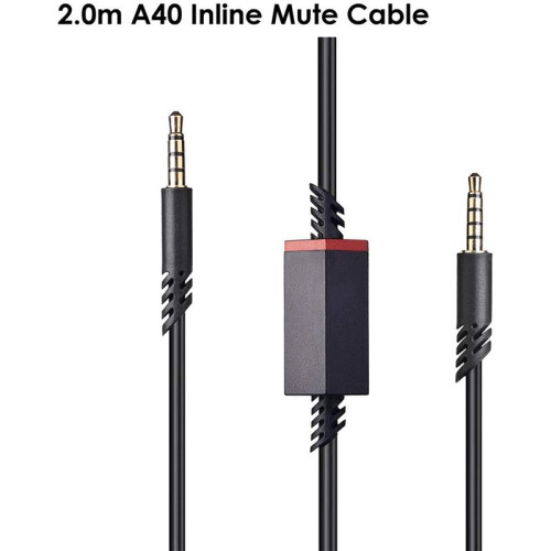 10X Replacement Headset Cable, 2.0M Inline Mute Cable Cord for Astro A10 Gaming Headsets  Ps4 Controller Headphone 2