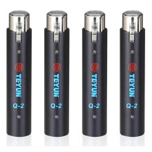 4X TEYUN Q2 Microphone Dynamic Preamplifier 28Db Gain Dynamic Mic Amplifier 48V Metal Structure Q-2 for Live