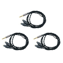 3X Headphone 4.4mm Balanced Cable DIY Cable for HD580 HD600 HD650 HD660S Headphone Upgrade Cable