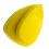 Yellow PU polishing disk with hook loop and handle 3.5 inch 3