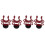 4PCS Universal Microphone Wavy Shock Mount Adapter Plastic Microphone Bracket Mount Replacement for  By-Mm1 1