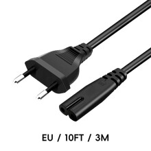 Standaard voedingskabel voor PS5/PS4EU – Compatibel met PS5, PS5 Slim, PS5 Pro, PS4, PS4 Slim en PS4 Pro – 1 m / 1,5 m / 3 m
