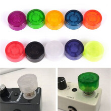60Pcs Colorful Guitar Effect Pedal Footswitch Topper Foot Nail Cap Protection Cap for Guitar Effect Pedal Protection Cap