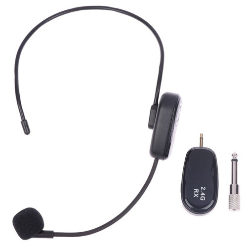 2X Universal 2.4G Wireless Headset Bee Teaching Amplifier Sound Ear Hanging Headset Microphone Microphone 1