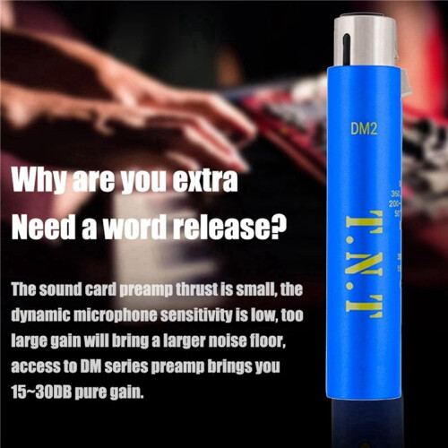 2X Replace for DM2 Dynamite Active In- Mic Preamp+30DB Gain Strong Anti-Interference for DM2 T.N.T Mic Preamp 2