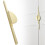 Zinc Alloy Cabinet Pull Gold 30cm Brushed Half-Circle 2