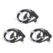 3X Covert Acoustic Tube Security Bodyguard SłUchawki Zestaw SłUchawkowy PTT Mic Kompatybilny dla CP040 DP1400 GP68 GP88