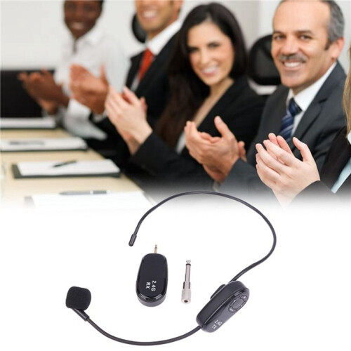 2X Universal 2.4G Wireless Headset Bee Teaching Amplifier Sound Ear Hanging Headset Microphone Microphone