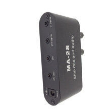 2X 3.5mm Condenser Microphone Amplifier Headphone Amplifier Music Audio Preamplifier Mixing Board MA-2S
