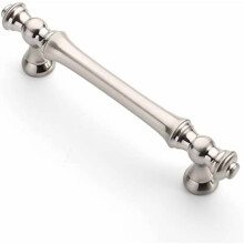 Confezione da 6 maniglie per mobili da cucina da 3,75 pollici (96 mm) in nichel satinato spazzolato, maniglie per mobili da cucina per cassetti e