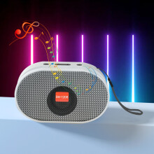 Trådløs Bluetooth-høyttaler med fargestemningslys, subwoofer, HIFI-stereo, 5.0BT, langt batteri, håndfri samtale, bærbar