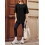 Γυναικεία oversized μπλουζάκια με χαλαρή γραμμή, κοντομάνικο μπλουζάκι με λαιμόκοψη 4