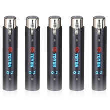 5X TEYUN Q2 Microphone Dynamic Preamplifier 28Db Gain Dynamic Mic Amplifier 48V Metal Structure Q-2 for Live