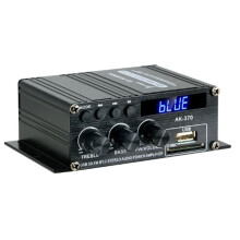 Amplificateur de Son 2.0 HIFI 12 V 3 A AK370 pour Voiture, Basses, Aigus