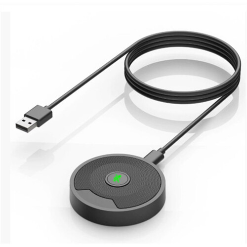 Microfono per Conferenza USB UM10, Microfono A Condensatore Omnidirezionale A 360 per PC, per Videoconferenze, Giochi e Chat 2