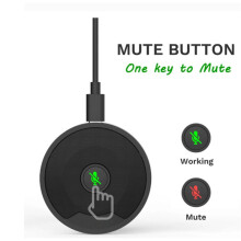 UM10 USB Conference Microphone 360 Omnidirectional Condenser PC Microphones for Video Conference Gaming Chatting