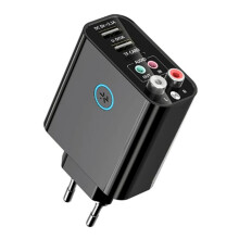5.0 Audio Transmitter Receiver Fast Charger 3.5MM AUX TF Card U Disk Stereo Music Wireles Adapter EU Plug