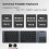 Portable  Wireless Touchpad Keyboard,Tri-Foldable Rechargable Wireless Keyboard for PC Laptop Tablet 4