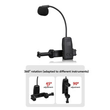 Solution de Microphone Sans Fil 2.4G pour Violonistes, Altos et Violoncelles. Connexion Robuste avec Capacité de Charge Simultanée.
