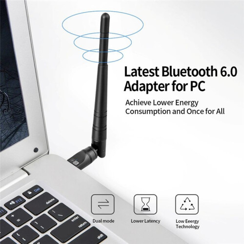 USB  6.0 Adapter BT6.0 USB Dongle Wireless Music Audio Receiver Transmitter A2DP/AAC/SBC for PC Mouse Keyboard 1