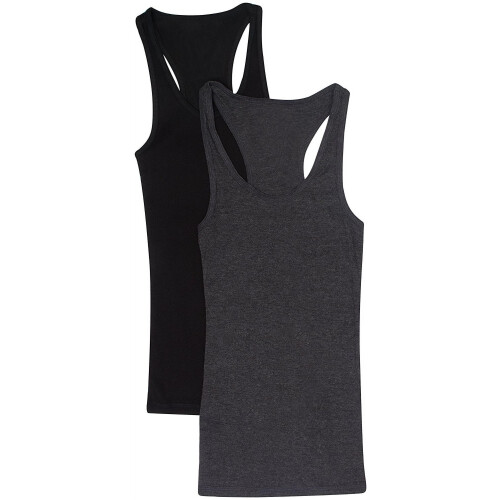 Γυναικεία & Plus μπλουζάκια γυμναστικής Cami Racerback με ριμπ ύφανση από βαμβάκι