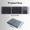 Portable  Wireless Touchpad Keyboard,Tri-Foldable Rechargable Wireless Keyboard for PC Laptop Tablet 9