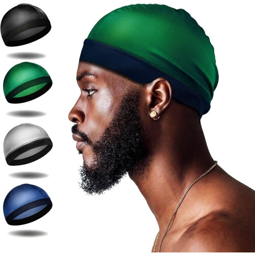 τεμάχια καπέλο Wave, καπέλα Wave από μετάξι για 360Waves, Silky Durag για άνδρες, καπέλα βαφής 1