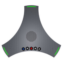Omni-Directionele Microfoon, Draagbare Conferentieluidspreker, -5M Opnameradius,  Draadloze USB-Cascademicrofoon