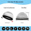 τεμάχια καπέλο Wave, καπέλα Wave από μετάξι για 360Waves, Silky Durag για άνδρες, καπέλα βαφής 5