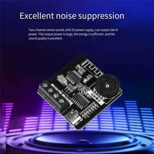 XH-A164 Micro-Digital  Amplifier Board PAM8403 Amplifier Module DC5V Power Supply 5W+5W Power 1