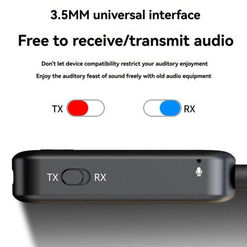 5.4 Transmitter Receiver Wireless Car Aux 2-in-1 Adapter TV Audio Wireless  Receiver Transmitter 2
