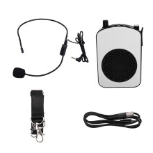 Bezprzewodowy Mikrofon z Podwójną Redukcją Szumów, Mikrofon Stereo, Megafon, Mikrofon Krawatowy do Nauczania i Zajęć