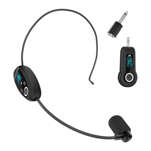 2.4G -Mounted Wireless Microphones Headset Transmitter with Receiver for Voice Amplifier Speaker Teaching Audio A