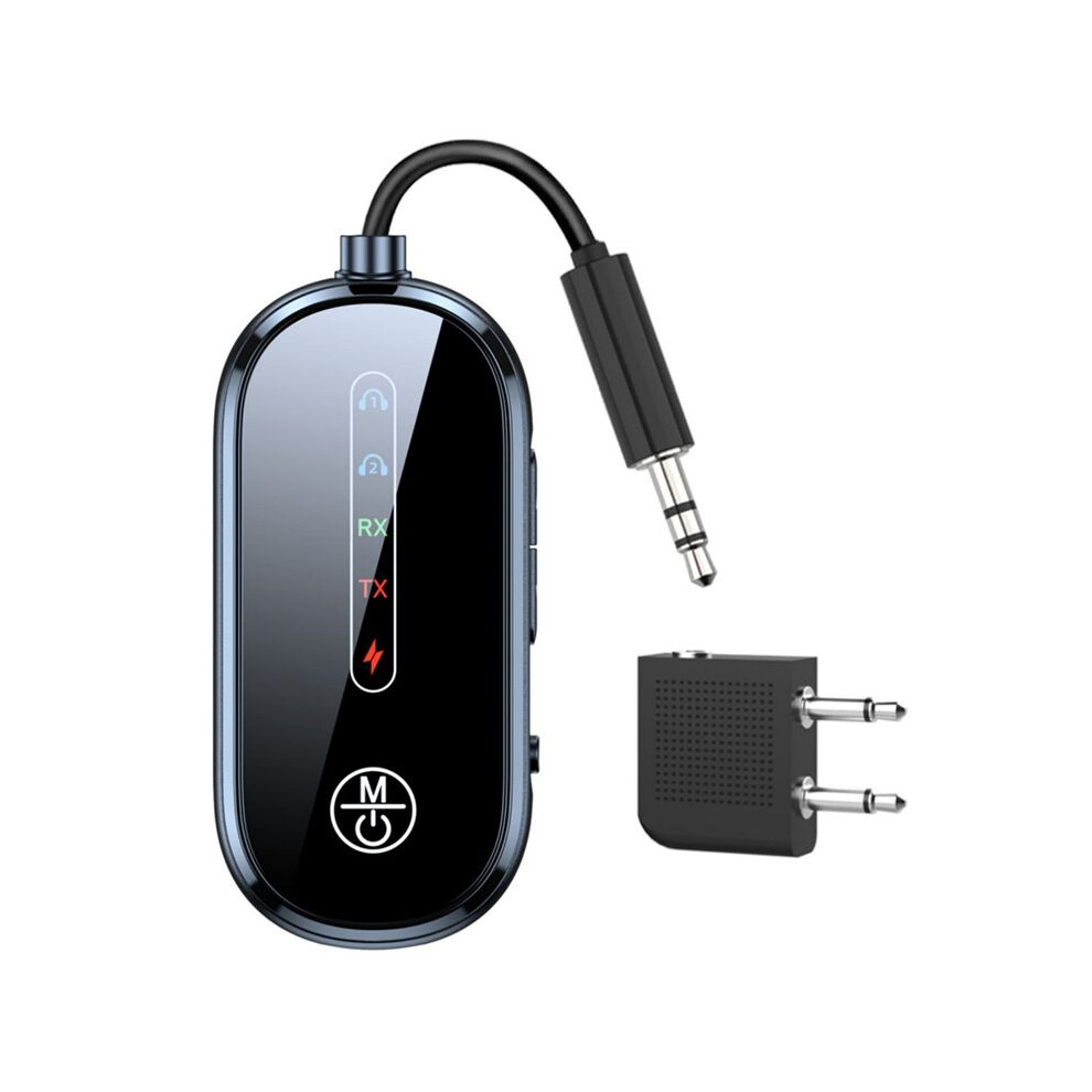Photos - FM Transmitter Multipoint Connect 5.4 Receiver Transmitter Handsfree Call Stereo 3.5mm AUX Wireless Audio Adapter for PC TV A