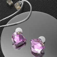 Wired Headphones, Wired in Ear Earbud, 1.2-Meter Cable for Sound Card Live Streaming Headsets with Mic Diamond Design