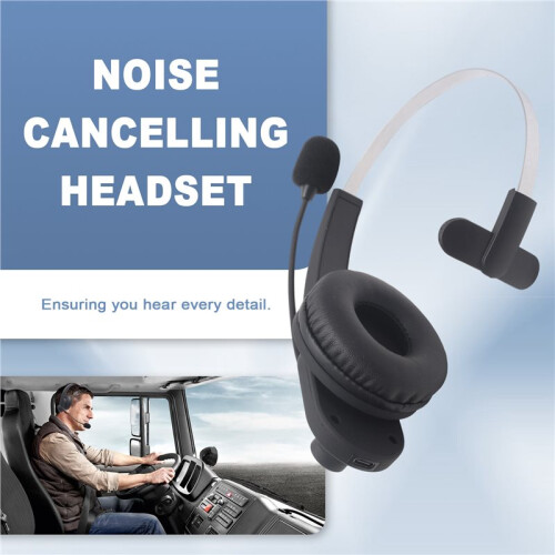 Fone de Ouvido Sem Fio  Trucker com Microfone com Cancelamento de Ruído para Trabalho, Celular, Laptop e Escritório 1