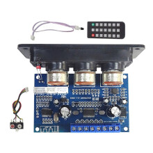 BT5.0 2.1 Channel Digital Amplifier Board+AUX Cable+Remote Control 2X25W+50W Subwoofer Class D Amplifier Board DC12-20V