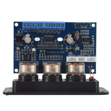 Placa Amplificadora Digital de 2,1 Canales 2X25W + 50W BT5.0 Subwoofer Clase D Placa Amplificadora DC12-20V con Cable AUX + Cable USB