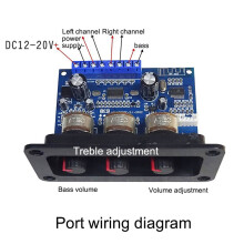 5X Carte Amplificateur de Puissance Numérique 2.1 Canaux 2X25W + 50W  5.0 Subwoofer Classe D Carte Amplificateur Audio  12-20V