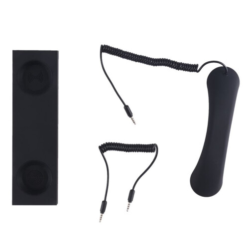 Receptor de Telefone Retro Universal Handset Smartphone Chamada Headset Microfone de Telefone Fixo de 3,5 Mm
