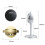 Vintage Style Microphone Simulation Classic Retro Dynamic Vocal Mic Universal Stand for Live Performance Sing Black 10