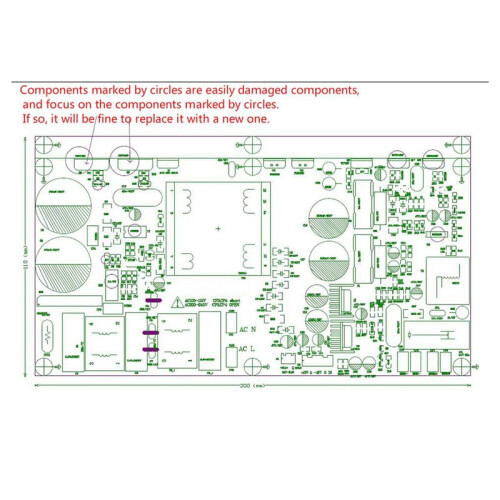 1000W Class D Power Amplifier Board Mono Power Amp Board with Switching Power Supply 2