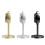 Vintage Style Microphone Simulation Classic Retro Dynamic Vocal Mic Universal Stand for Live Performance Sing Black 9
